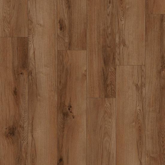 Gunstock Oak Waterproof Rigid Core Luxury Vinyl Plank - Cork Pad