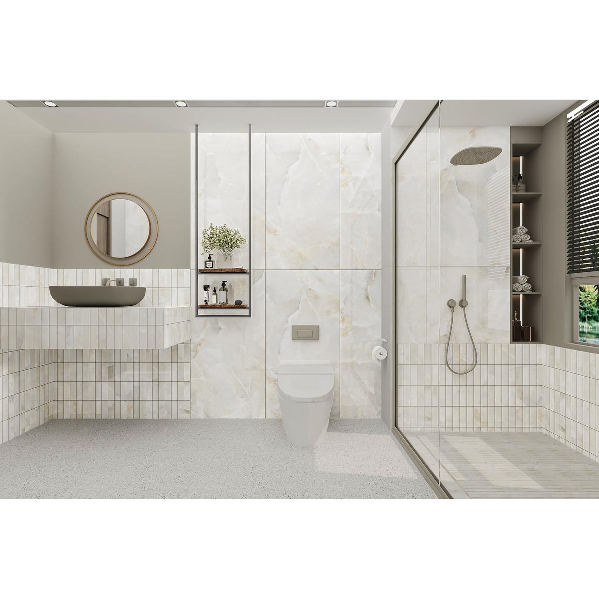 Alessia Bianca Polished Porcelain Tile