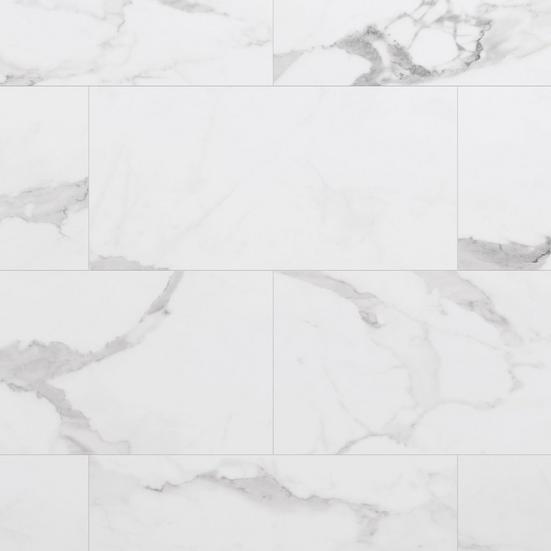 Bianco Matte Waterproof Rigid Core Luxury Vinyl Tile - Foam Pad