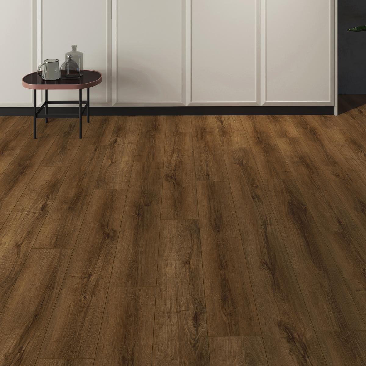 Arlington Gunstock Waterproof Rigid Core Luxury Vinyl Plank - Cork Pad
