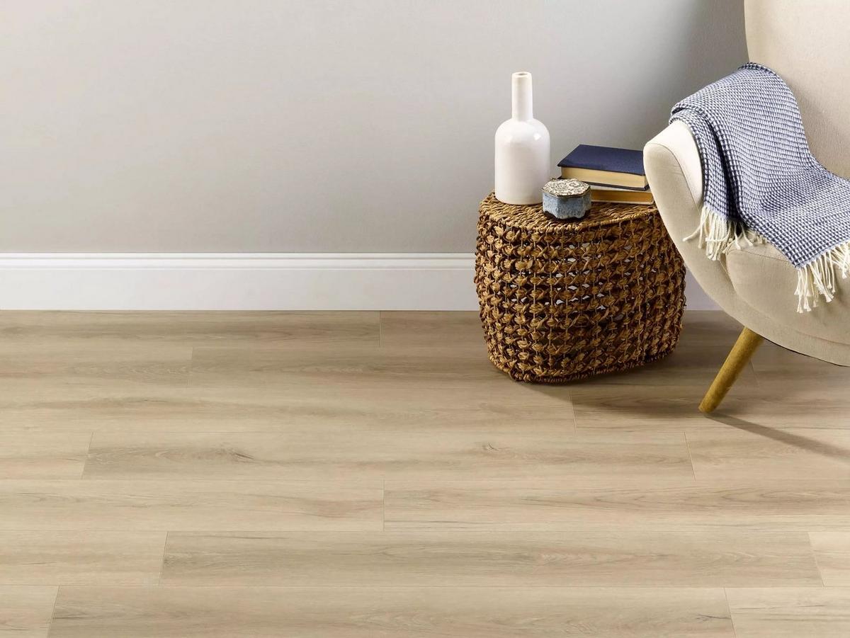 Amsterdam Ash Waterproof Rigid Core Luxury Vinyl Plank - Cork Pad