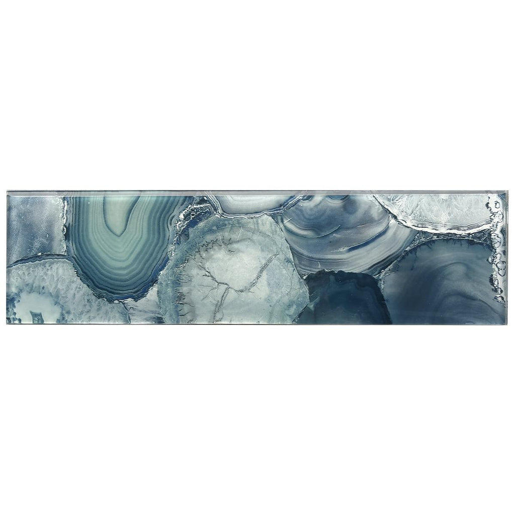 Lapis Agate Glass Tile
