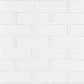 Snow Brick Glass Mosaic