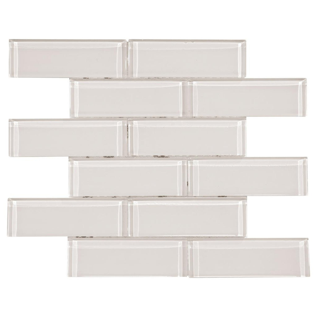 Ivory Brick Glass Mosaic