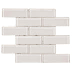 Ivory Brick Glass Mosaic