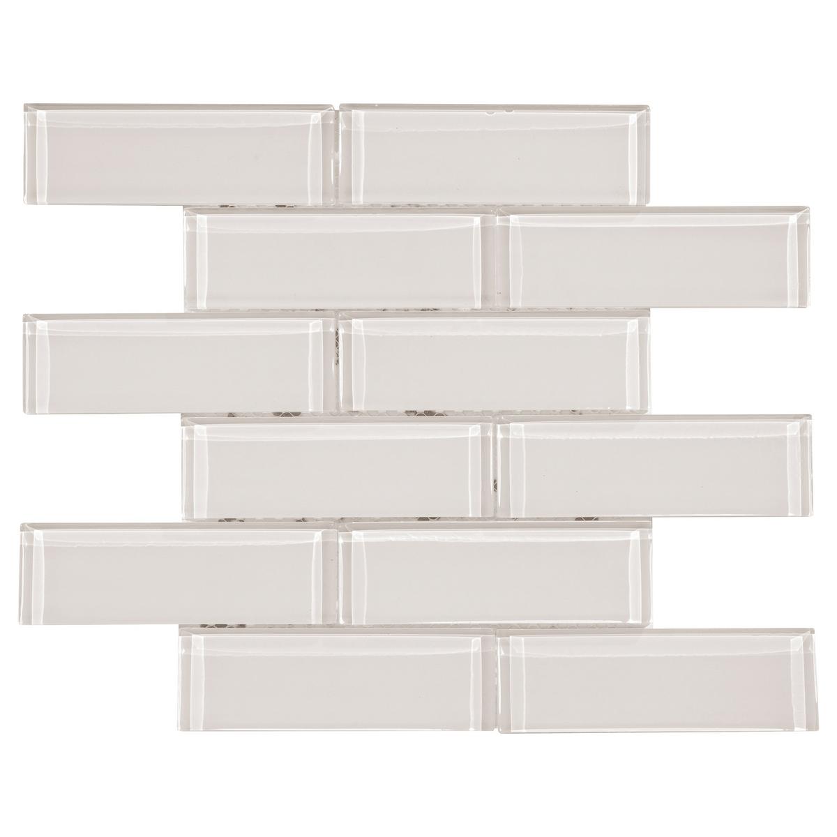 Ivory Brick Glass Mosaic