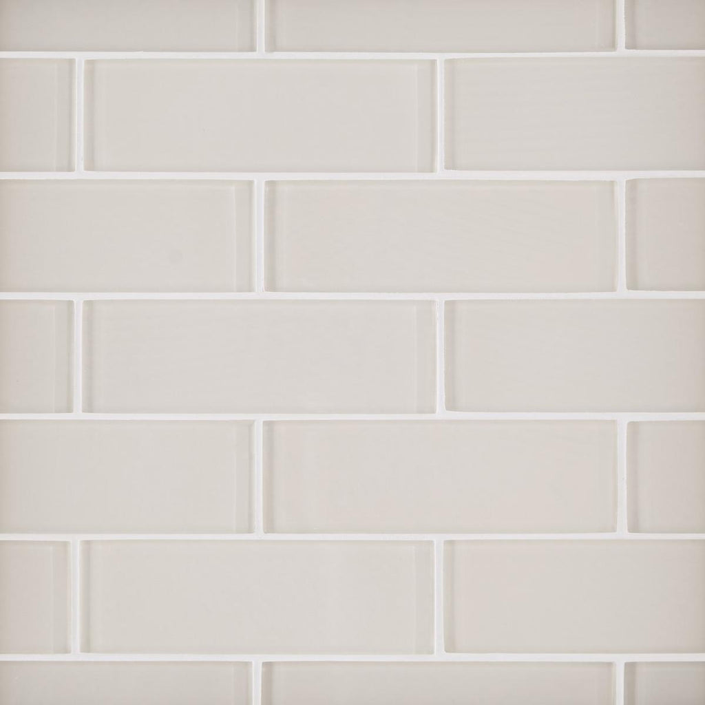 Ivory Brick Glass Mosaic