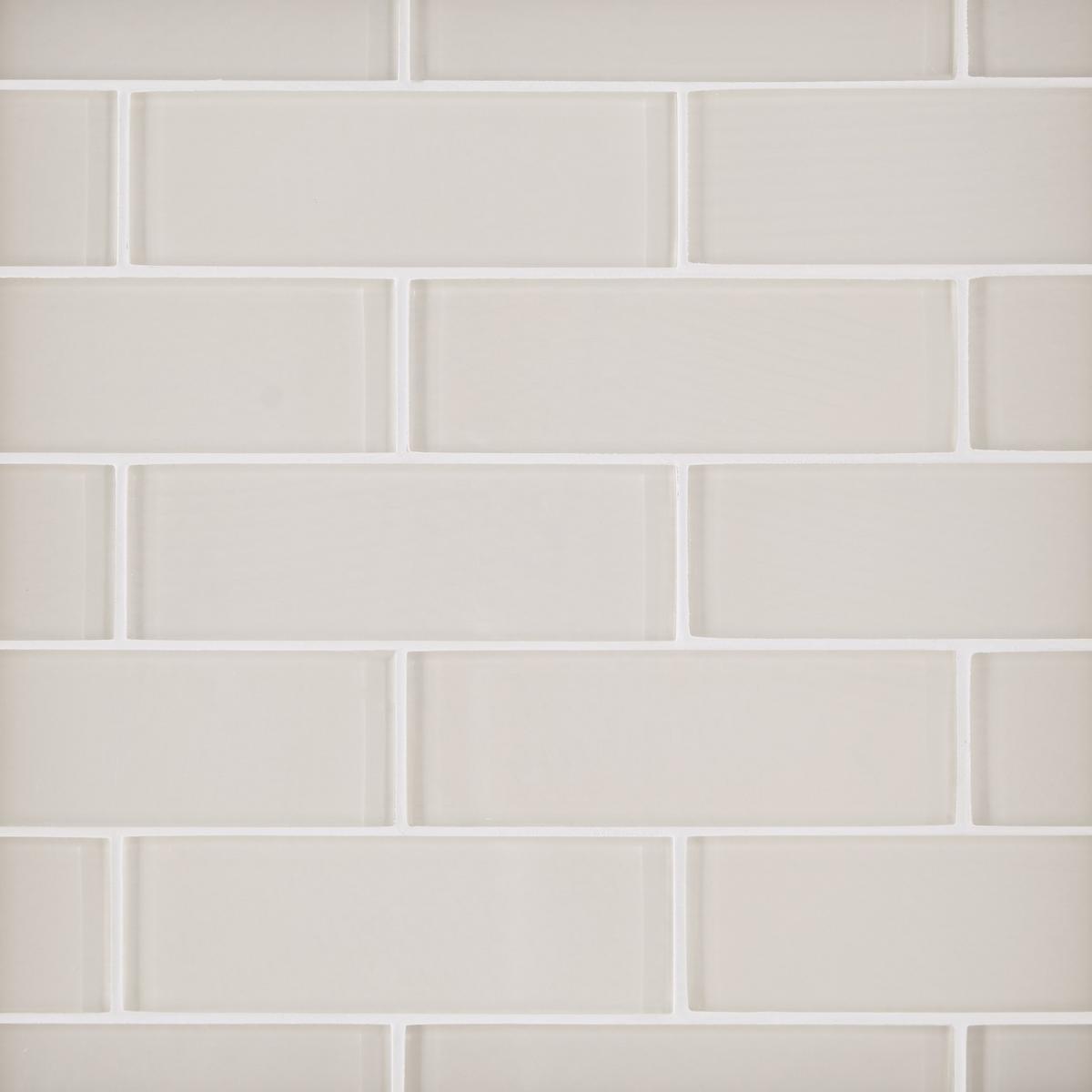 Ivory Brick Glass Mosaic