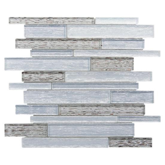 Arctic Linear Glass Mosaic
