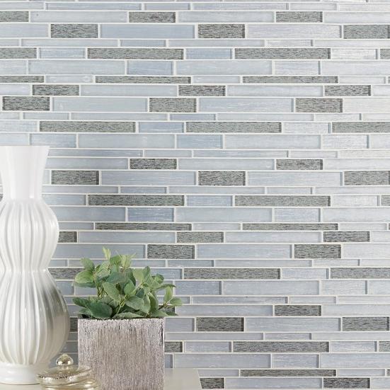 Arctic Linear Glass Mosaic