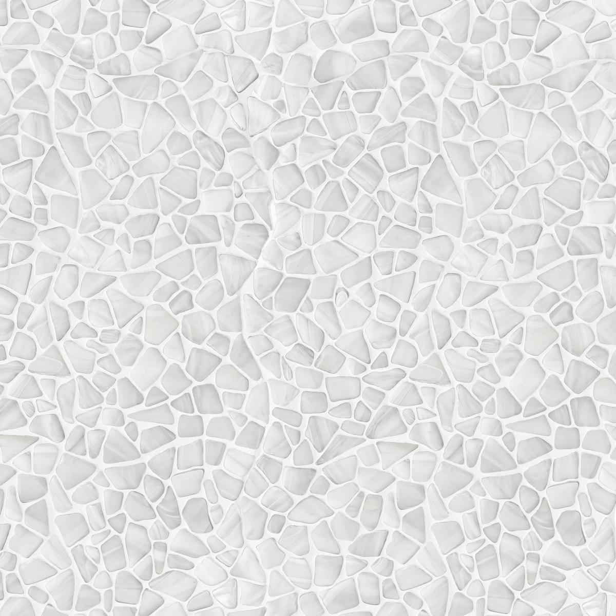 Bora Bora Pebble Frosted Glass Mosaic
