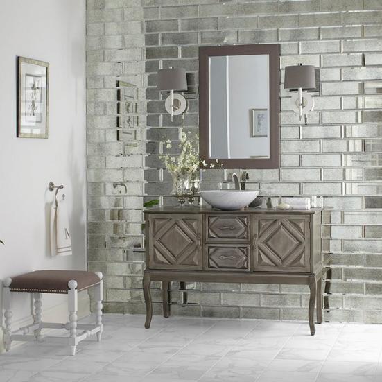Antique Mirror Glass Tile
