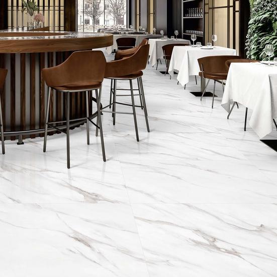 Alto Bianco Polished Porcelain Tile