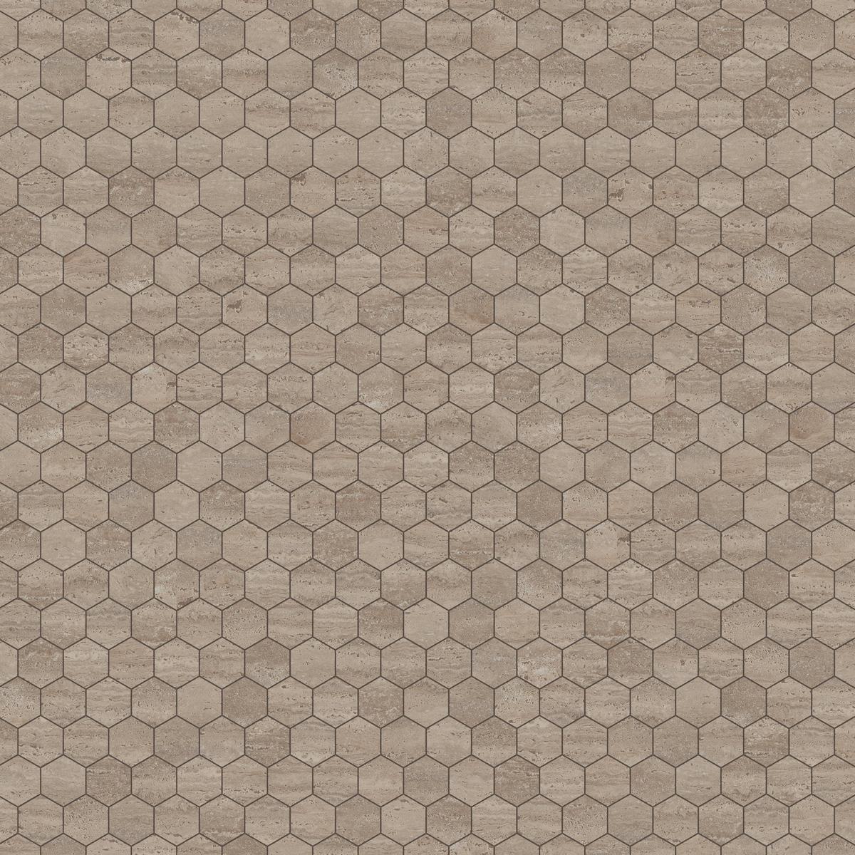 Riviera Chai Hexagon Matte Porcelain Mosaic