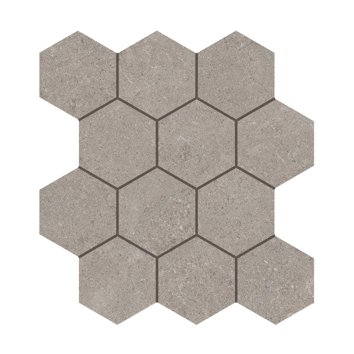 Capri Porcini Hexagon Matte Porcelain Mosaic