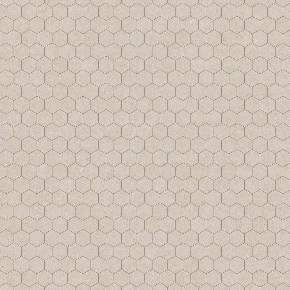 Capri Oat Hexagon Matte Porcelain Mosaic