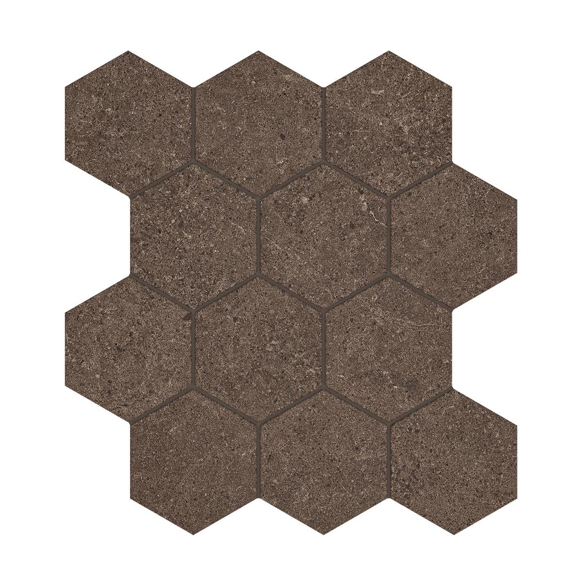 Capri Clove Hexagon Matte Porcelain Mosaic