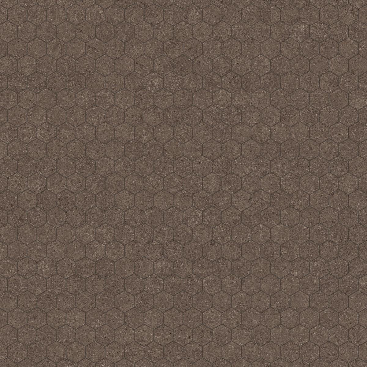 Capri Clove Hexagon Matte Porcelain Mosaic