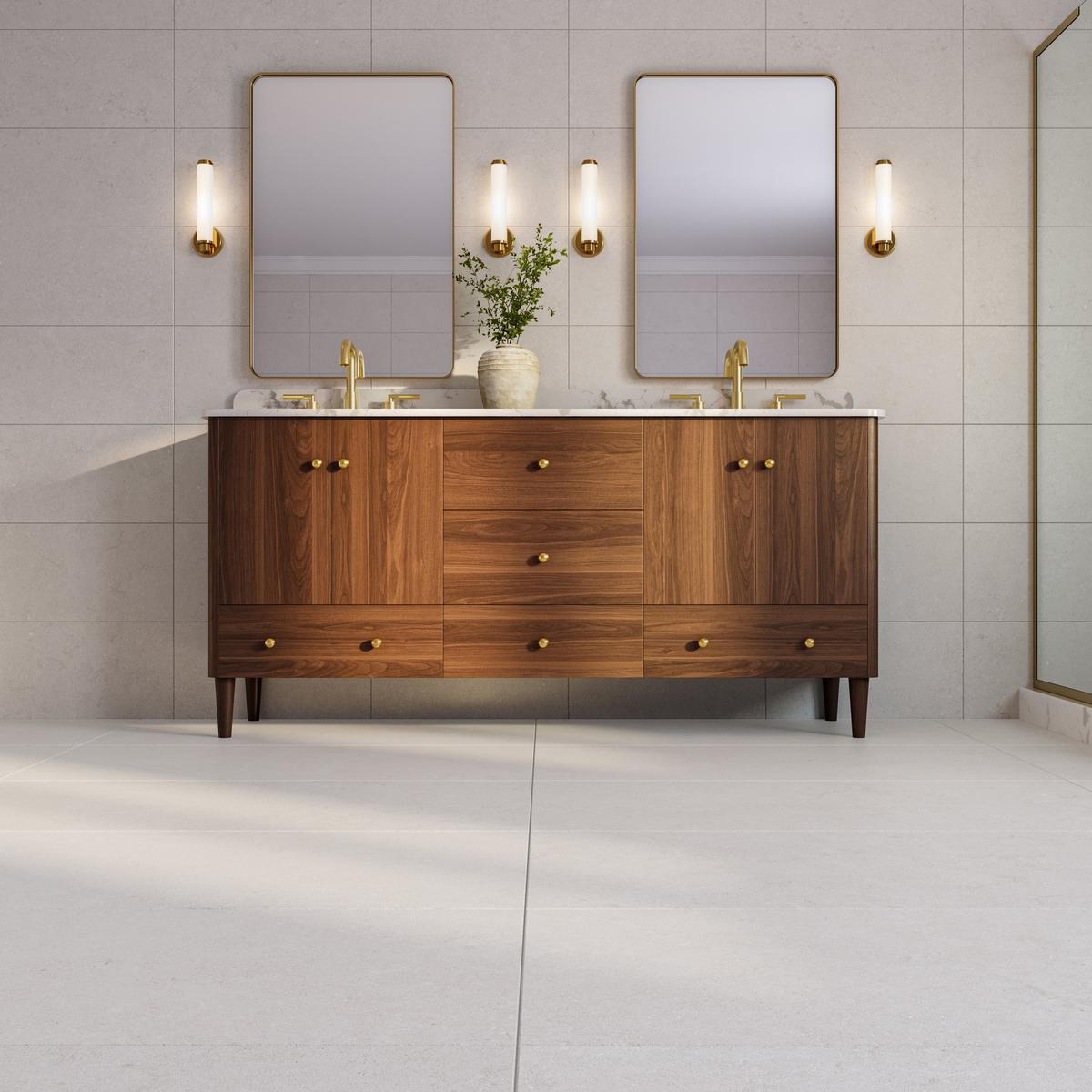 Capri Oyster Hexagon Matte Porcelain Mosaic